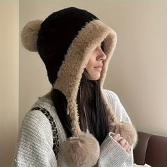 Women's Winter Hat Fleece Lined Ribbed Beanie for Christmas