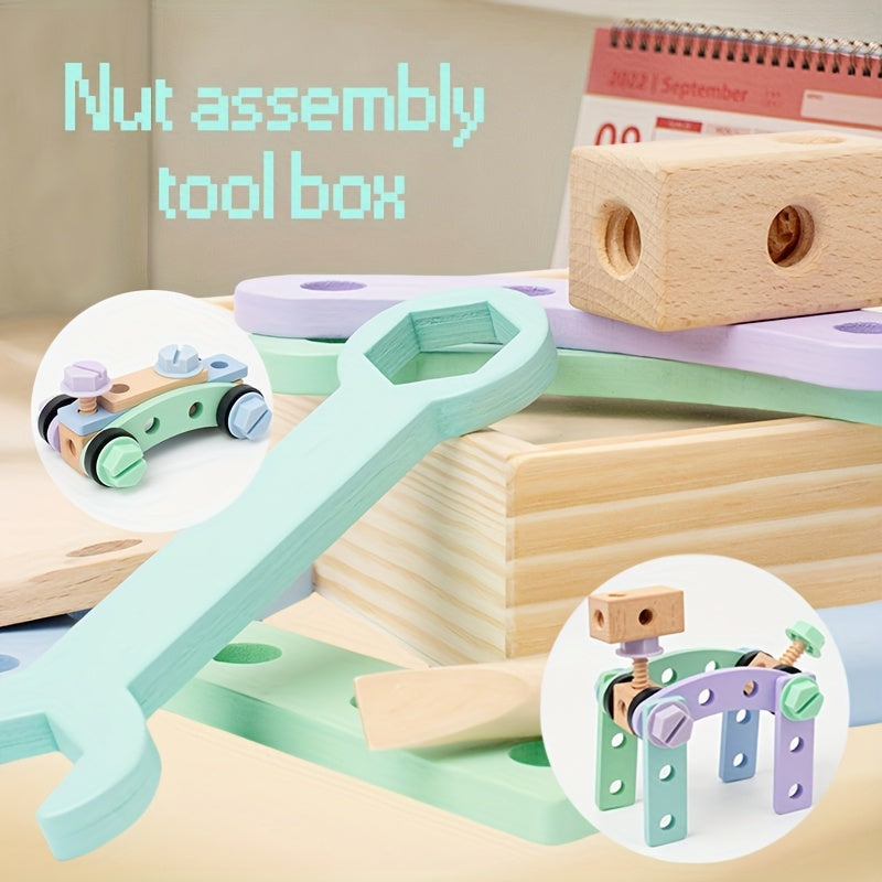 Arrival Hand Playful Nut & Screwdriver Set Wooden Toy