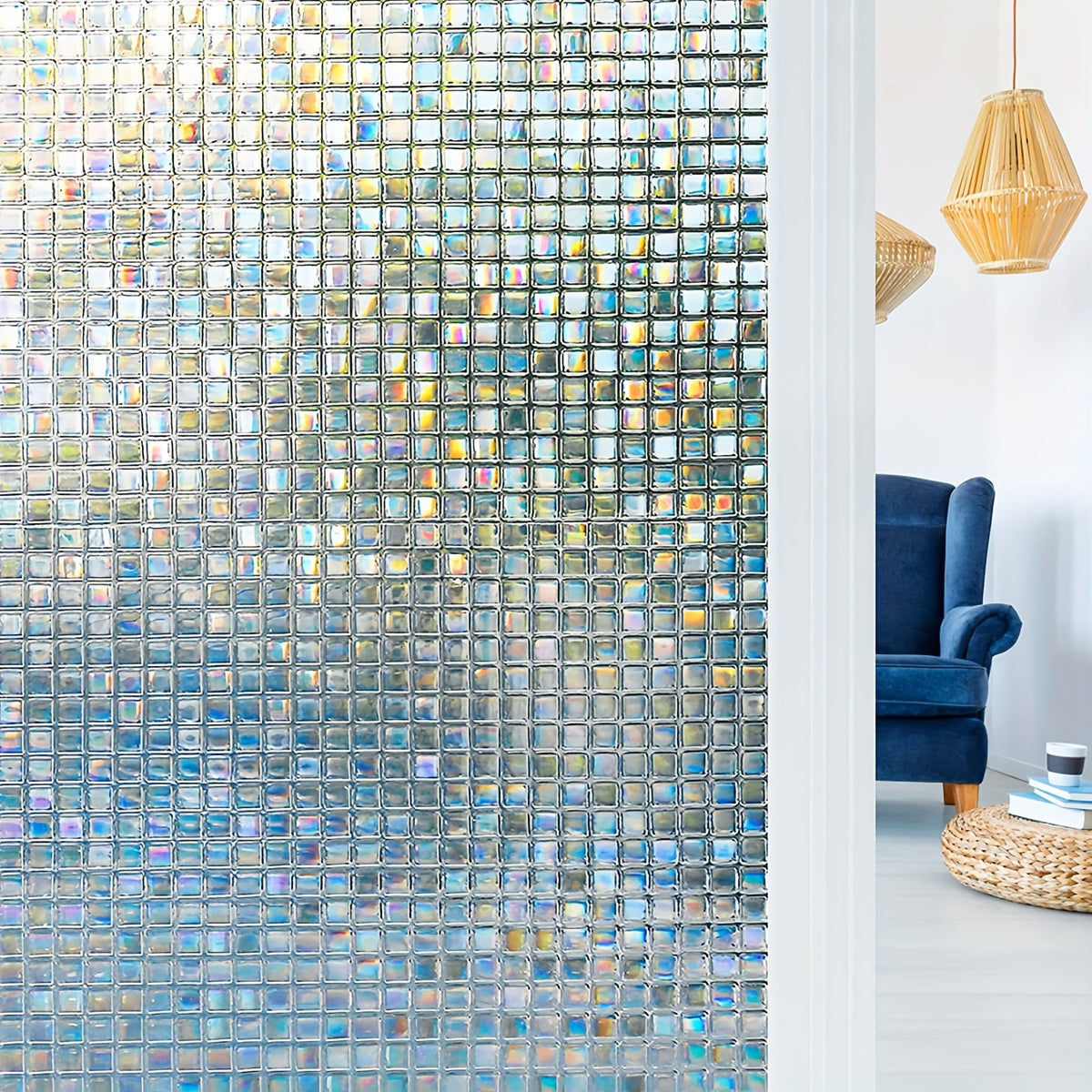 Frosted Privacy Window Film for Glass Doors - Decorative Window Stickers