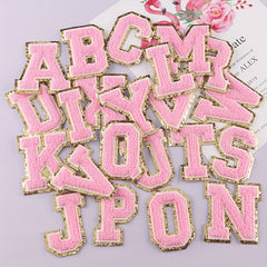 Letter Number Embroidered Iron On Patches for Jackets Hats Bags
