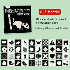 12 Months Visual Stimulation Cards Early Childhood Brain Development Toys
