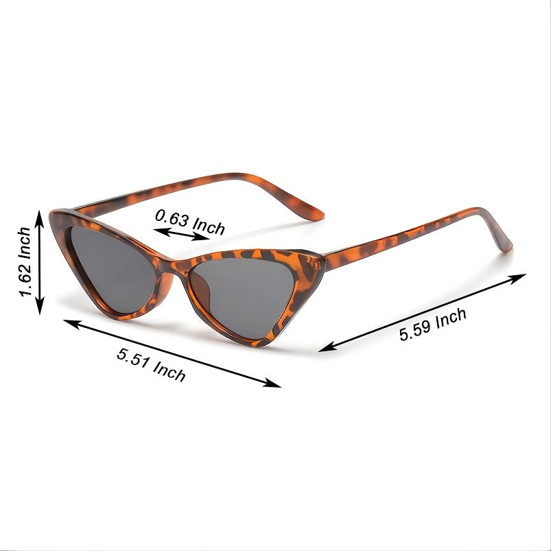 Vintage Cat Eye Sunglasses Ultra Thin Frame For Women
