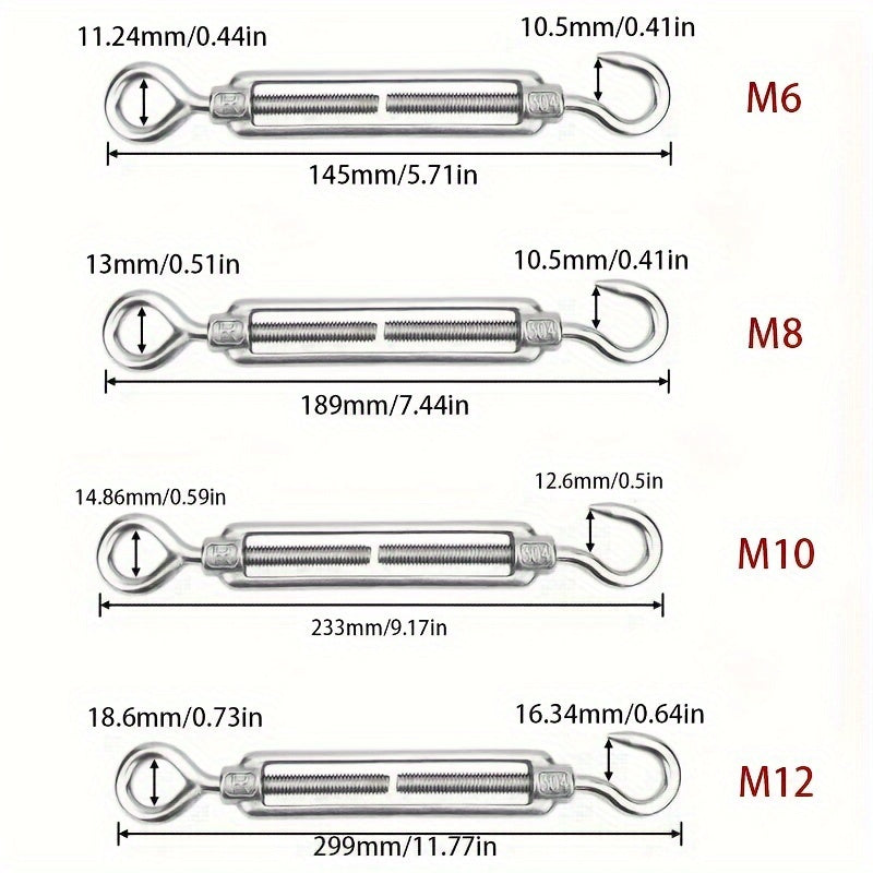 2pcs Wire Rope Tightener Chain Tightener Wire Rope Tensioner