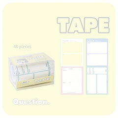 60 Sheets Sticky Notes Roll Labels Stickers Adhesive Name Tags 4 T