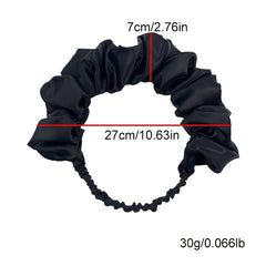 Colorful Ruched Hairband Fluffy Wide Hair Band