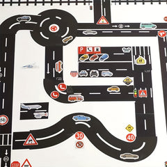 Railway Road and Paper Tape DIY Scrapbook Sticker Craft