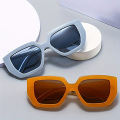 Y2K Jelly Square Sunglasses UV400 Sun Shades for Summer