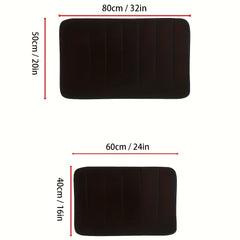 Memory Foam Bath Mat Non Slip Thick Soft Water Absorbent Quick Dry Bathroom Rug