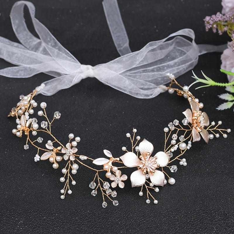 Crystal Flower Hair Accessories For Women