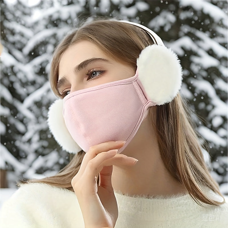 Winter Thermal Face Mask with Ear Muffs - Cold Weather Protection