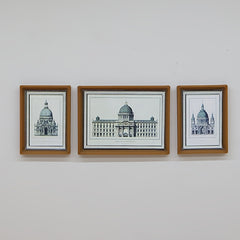 Dollhouse Mural Wall Decorative Landscape Picture Frame DIY Accessories