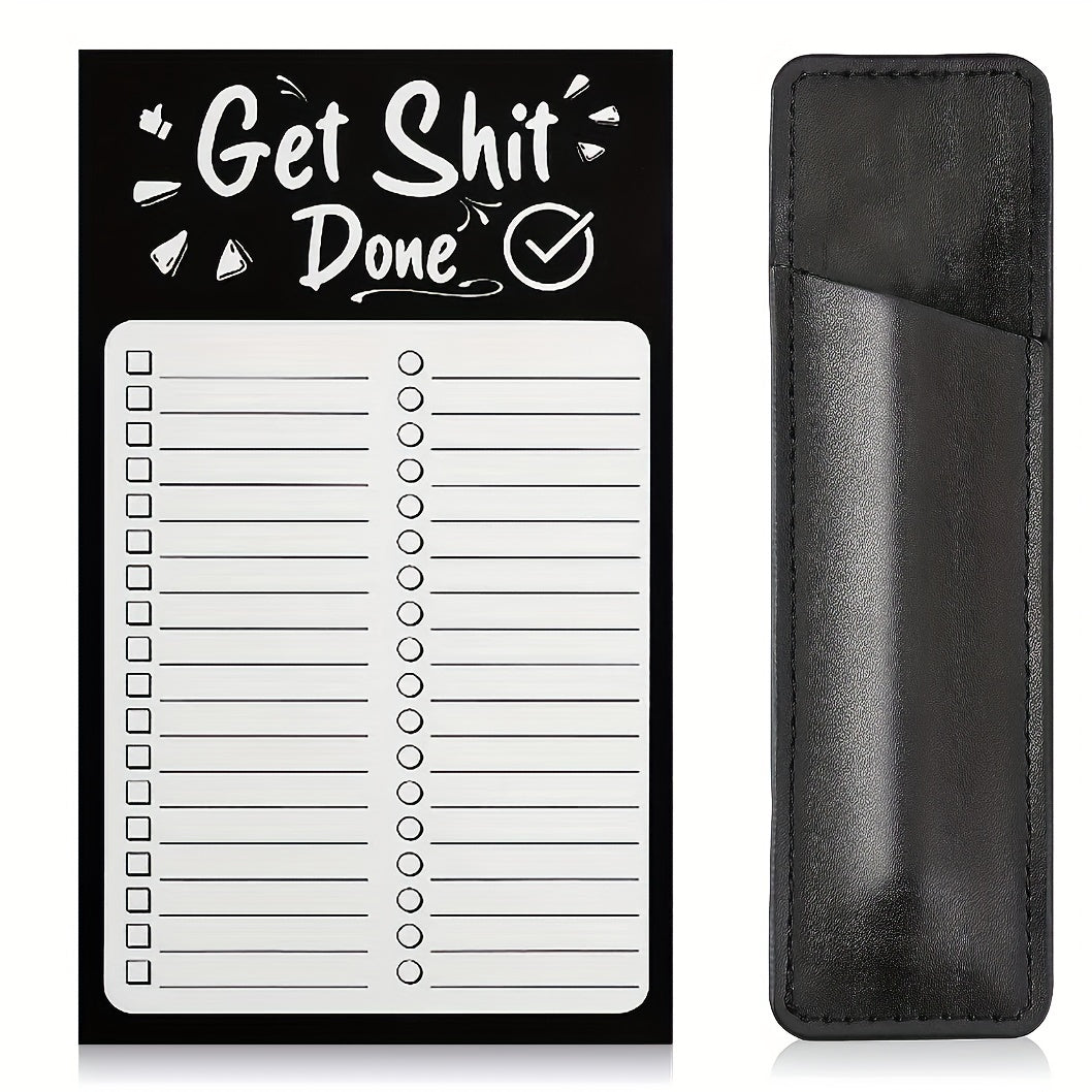 Grocery List Pads Funny Memo Notepad Magnet Refrigerator Notepad With Pen Holder
