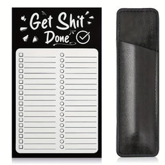 Grocery List Pads Funny Memo Notepad Magnet Refrigerator Notepad With Pen Holder