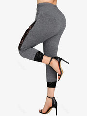  Lace High Rise Skinny Leggings