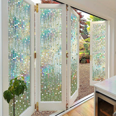 Rainbow Window Film 3D Decorative Vinyl Window Sticker