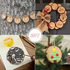 Natural Wood Slices 12 Pcs 7 8 Round Discs Crafts Coasters Vintage Wedding