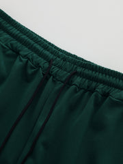 Star & Letter Print Men's Shorts Casual Breathable Drawstring Shorts