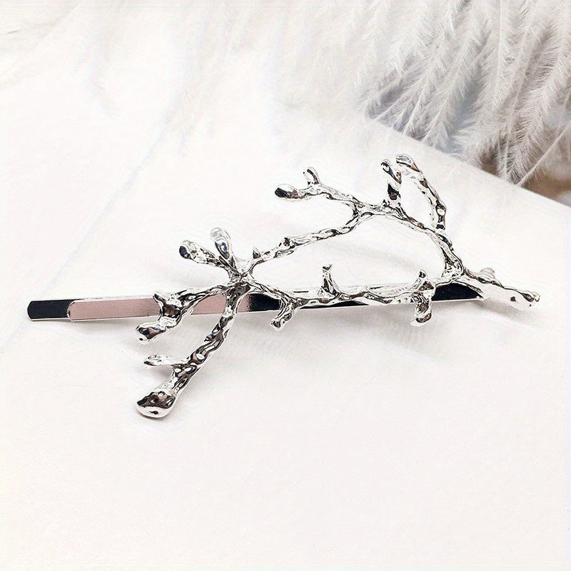 Elk Horn Branch Hair Clip Bobby Princess Style Hair Clip