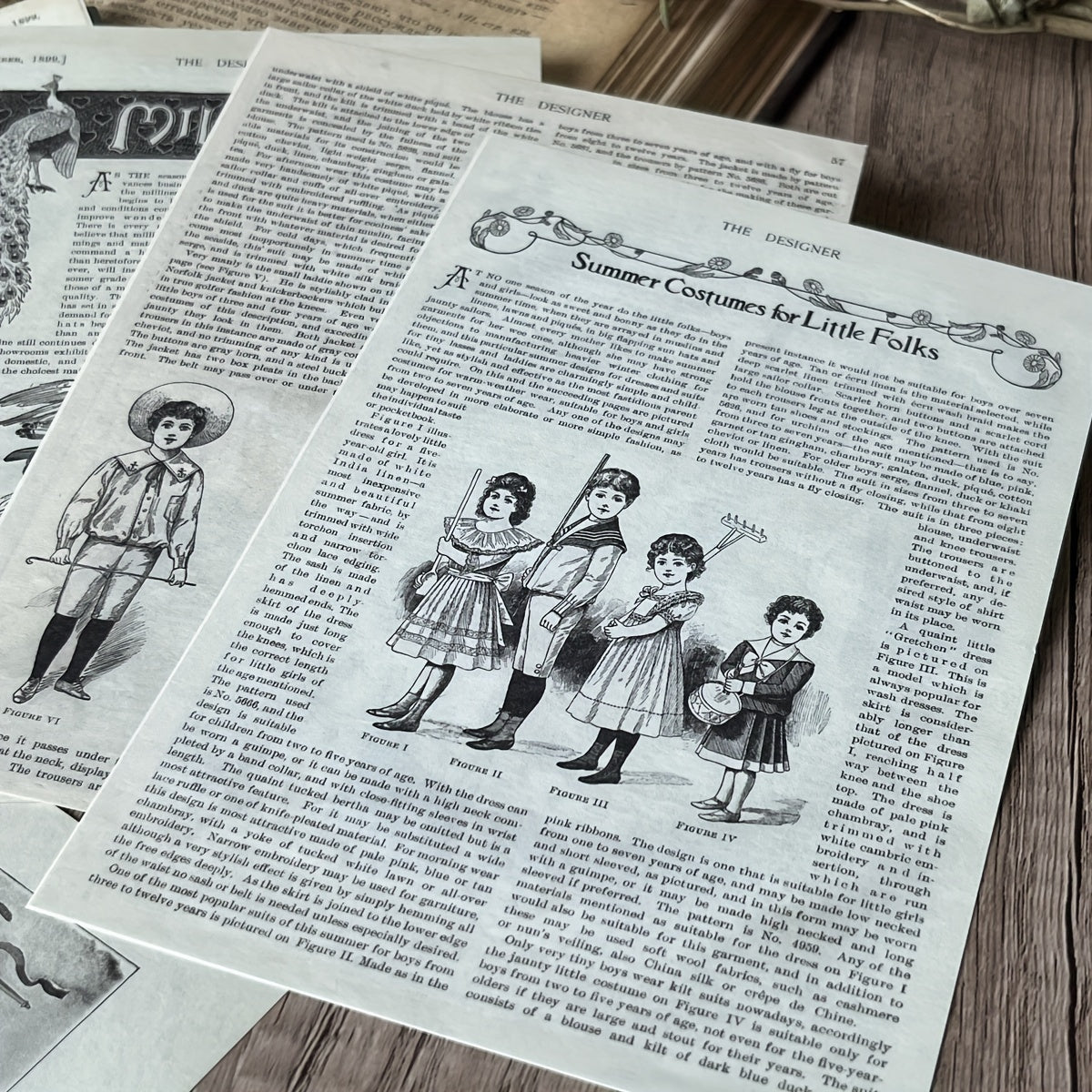 10pcs Retro American Newspaper DIY Decoration Paper Material