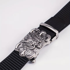 Men's Nylon Automatic Buckle Belt for Casual & Business Wear