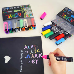 Acrylic Marker Pen Medium Nib 1.8-2.5mm - Professional Artistic Use