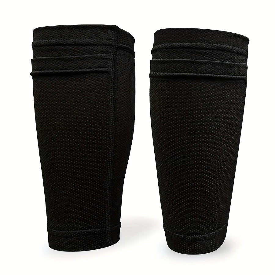 Soccer Leg Socks w/ Double Pocket, Prevent Sliding