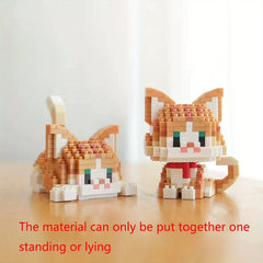 Building Blocks Cat Pet Series - Small Particle Building Blocks Creative Gift