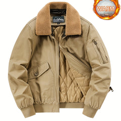 Men's Waterproof & Windproof Jacket With Detachable Warm Lining
