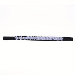 Thin Flower Decor Belt Elastic Waistband Classic Dress Girdle