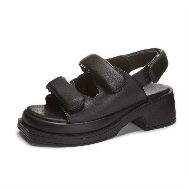 Women's Casual Solid Sports Sandals with Thick Bottom