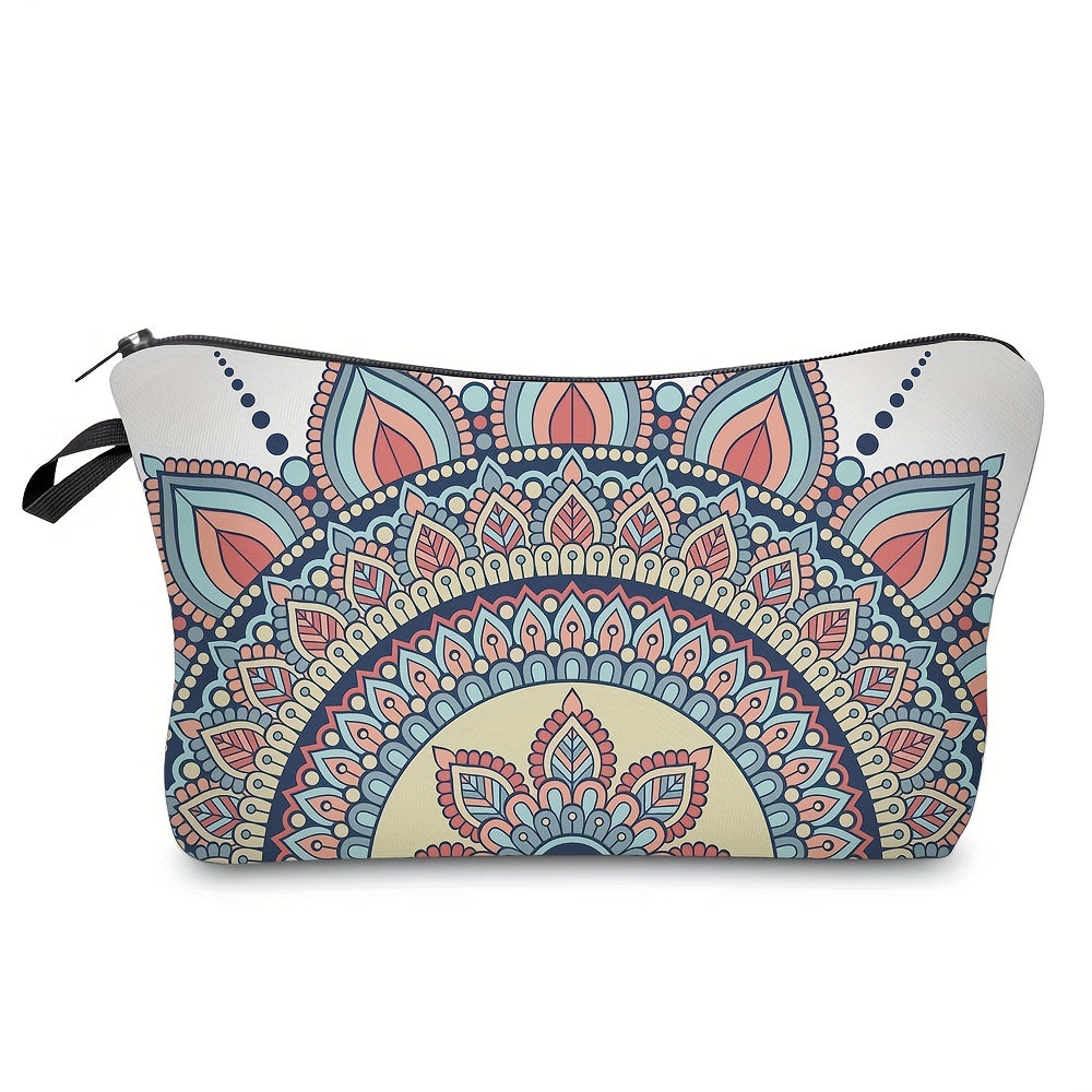 Cartoon Print Comestic Bag Portable Makeup Pouch Toiletry Storage Bag