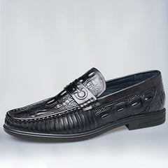 Men's Textured Non-Slip Dress Loafers