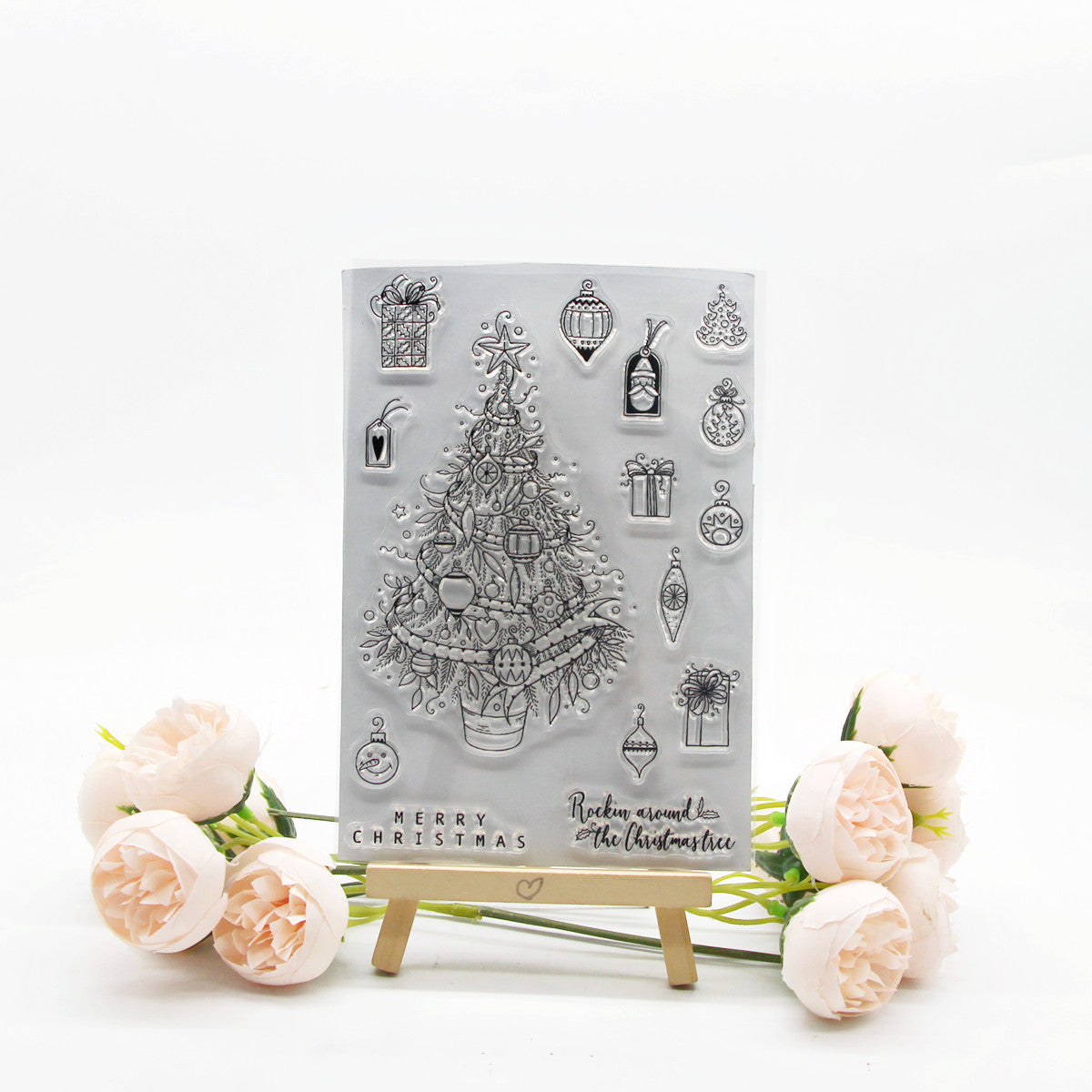 Christmas Stamp Painting Tool DIY Scrapbook Decoration Silicone Stamp