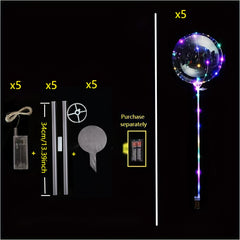 LED Balloons 10 Pack Light Up Balloons for Halloween Christmas