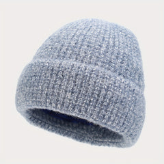 Autumn Winter Warm Set Fashionable Thickened Scarf Hat Gloves 3pc Set