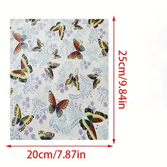 8pcs Floral Pattern Twill Cotton Fabric for DIY Sewing Crafting