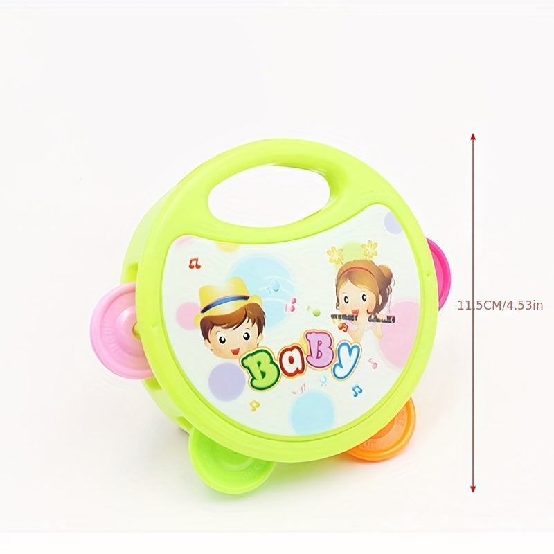 Children's Tambourine Cartoon Baby Musical Instrument Rattle