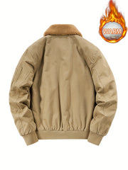 Men's Waterproof & Windproof Jacket With Detachable Warm Lining