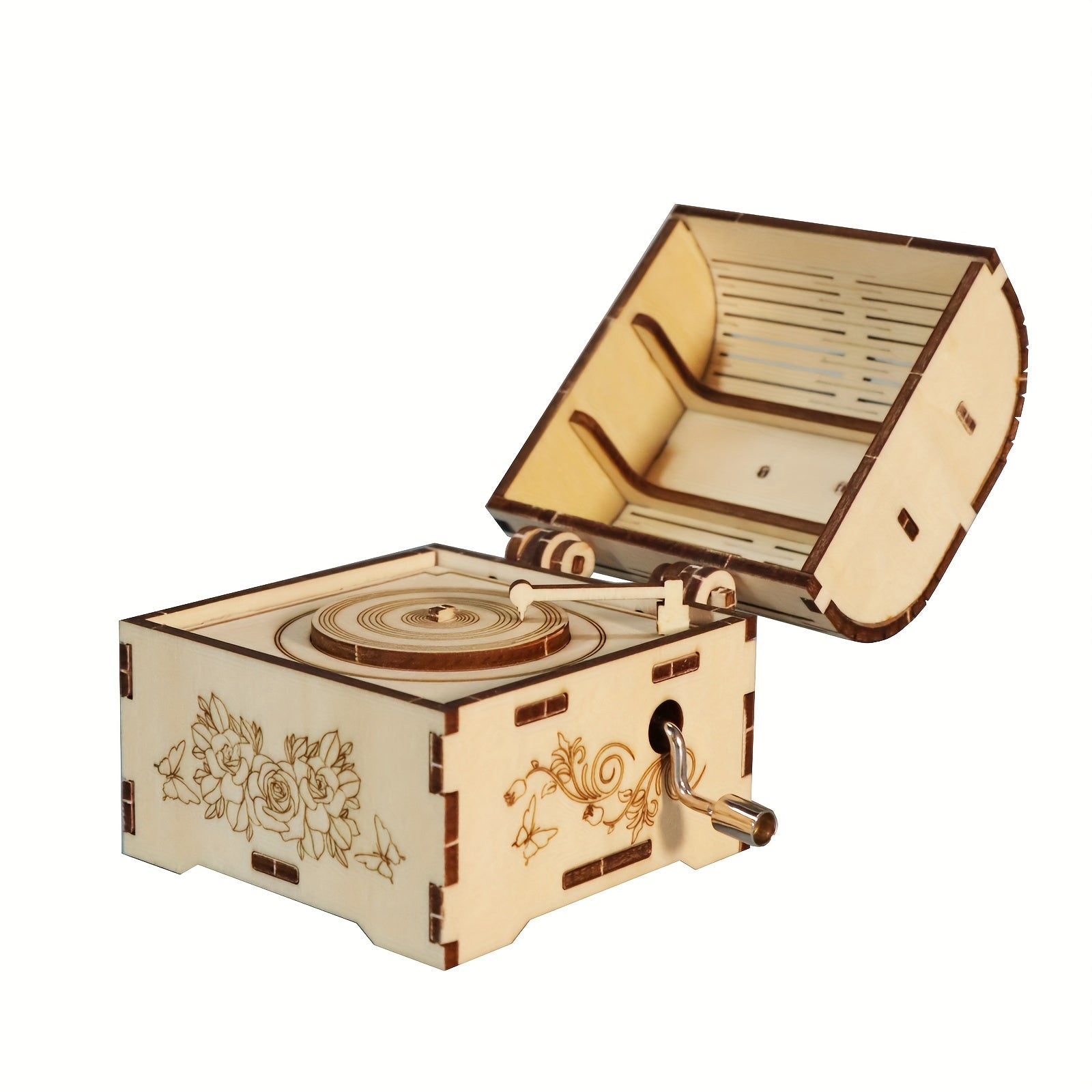 Wooden Music Box 3D Puzzle You Are My Sunshine Hand Treasure Model Kit