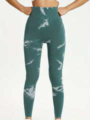 Tie Dye High Waist Yoga Leggings Tummy Control Slimming Pants