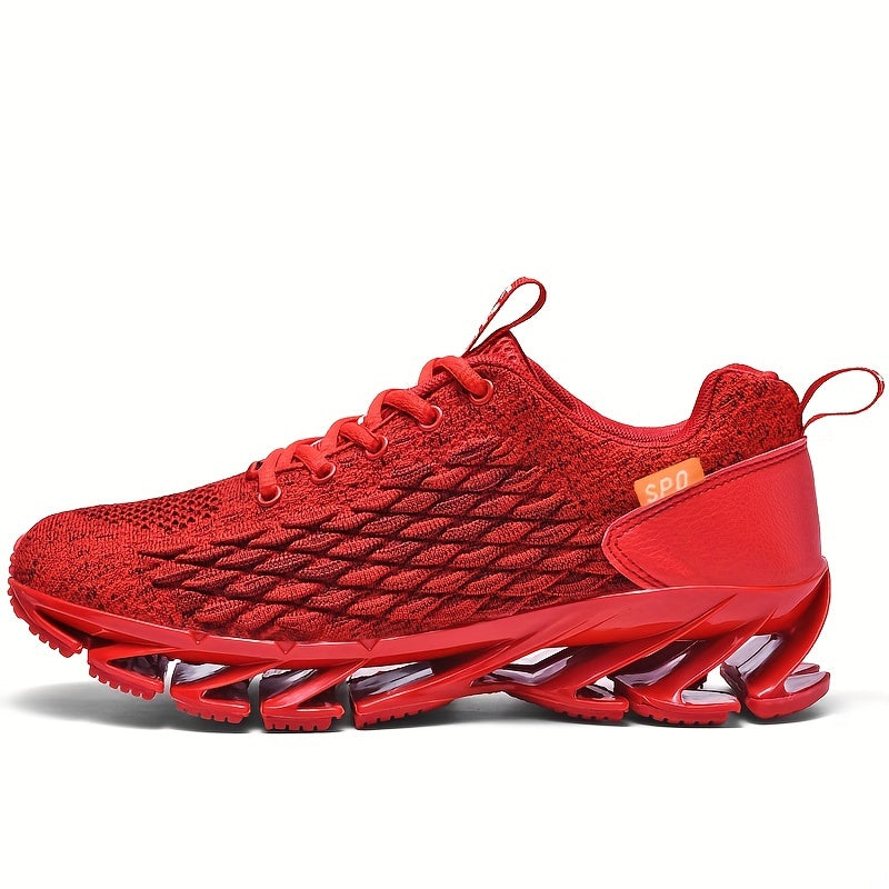 Men's Lace up Blade Sneakers Shock absorbing Athletic Shoes