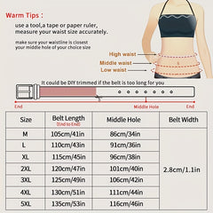 Vintage Double Ring Buckle Solid Belt Casual Jeans Pants Belts For Women