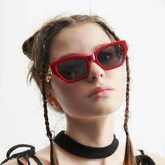 Polarized Narrow Square Sunglasses For Women Hip Hop Sun Glasses