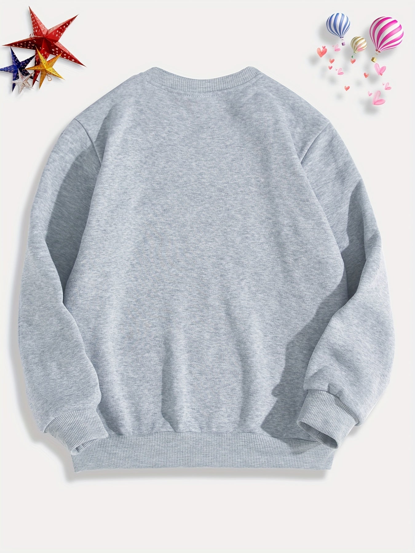 Car Print Boys Casual Pullover Sweatshirt Long Sleeve Crew Neck Tops