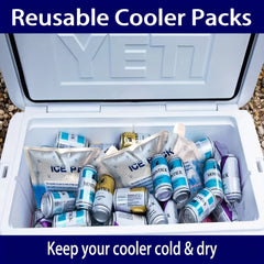 5pcs Reusable Cooler Ice Packs Gel Freezer Packs for Bags Backpacks Lunch