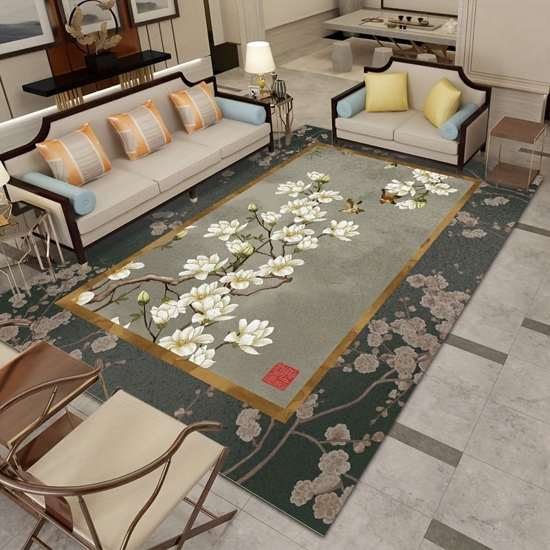 European Carpet Modern Light Geometric Print Area Rug Home Decor