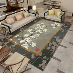 European Carpet Modern Light Geometric Print Area Rug Home Decor