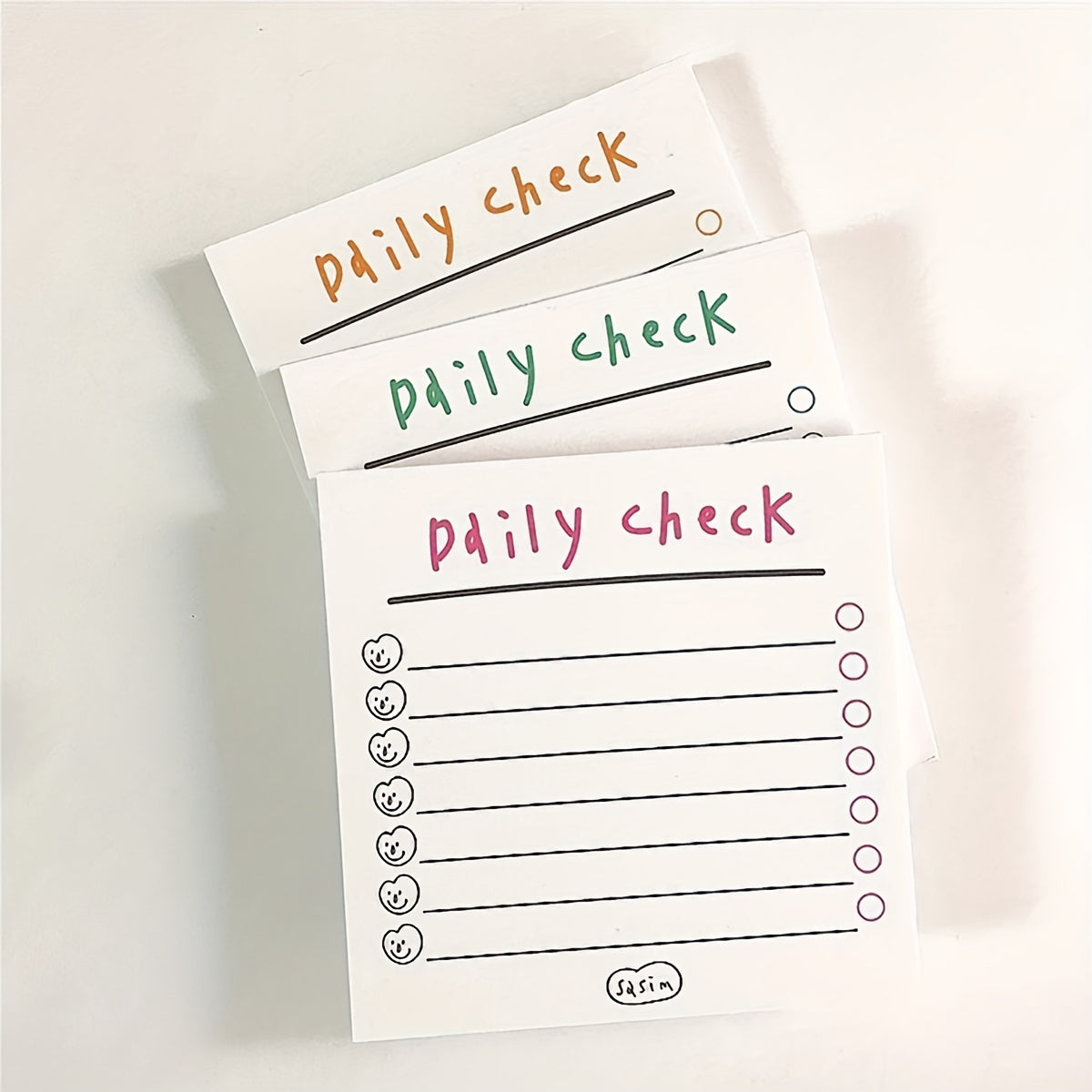 50-Sheet English List Striped Notepad