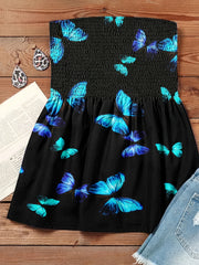  Floral Print Tube Top