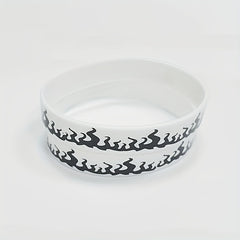 3Pcs Printed Flame Silicone Bracelet Music Party Gift